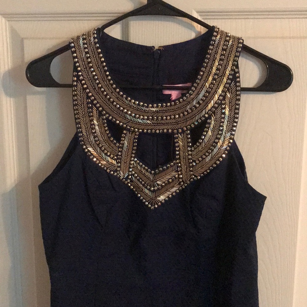 Lilly Pulitzer Carlton Shift Navy 6 NWT